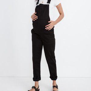Madewell Maternity Straight-Leg Overalls in Carbondale Wash